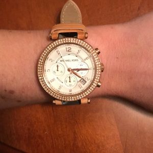 Michael Kors Watch Leather Strap